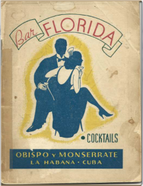 Bar la Floridita Cocktail Book 1937