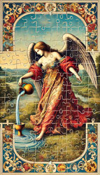 Tempérance arcane XIIII du Tarot de Marseille . Projet Roger Dzoltan