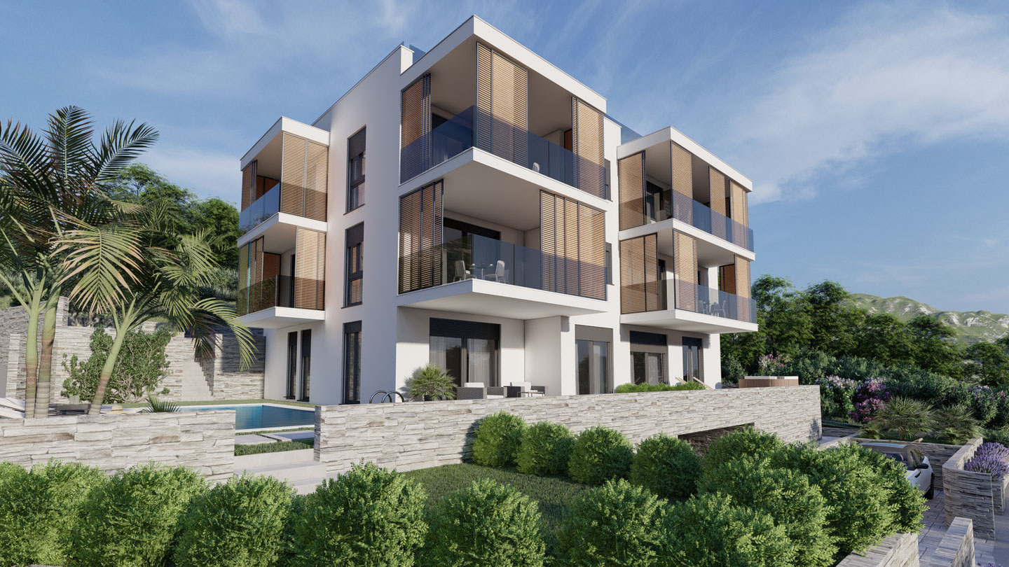 Salona Residence Ansicht von oben