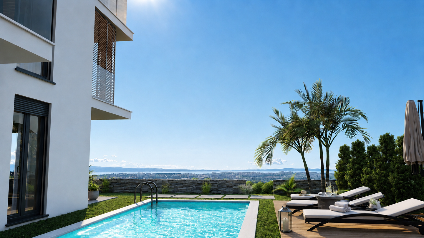 Salona Residence Pool und Außenbereich