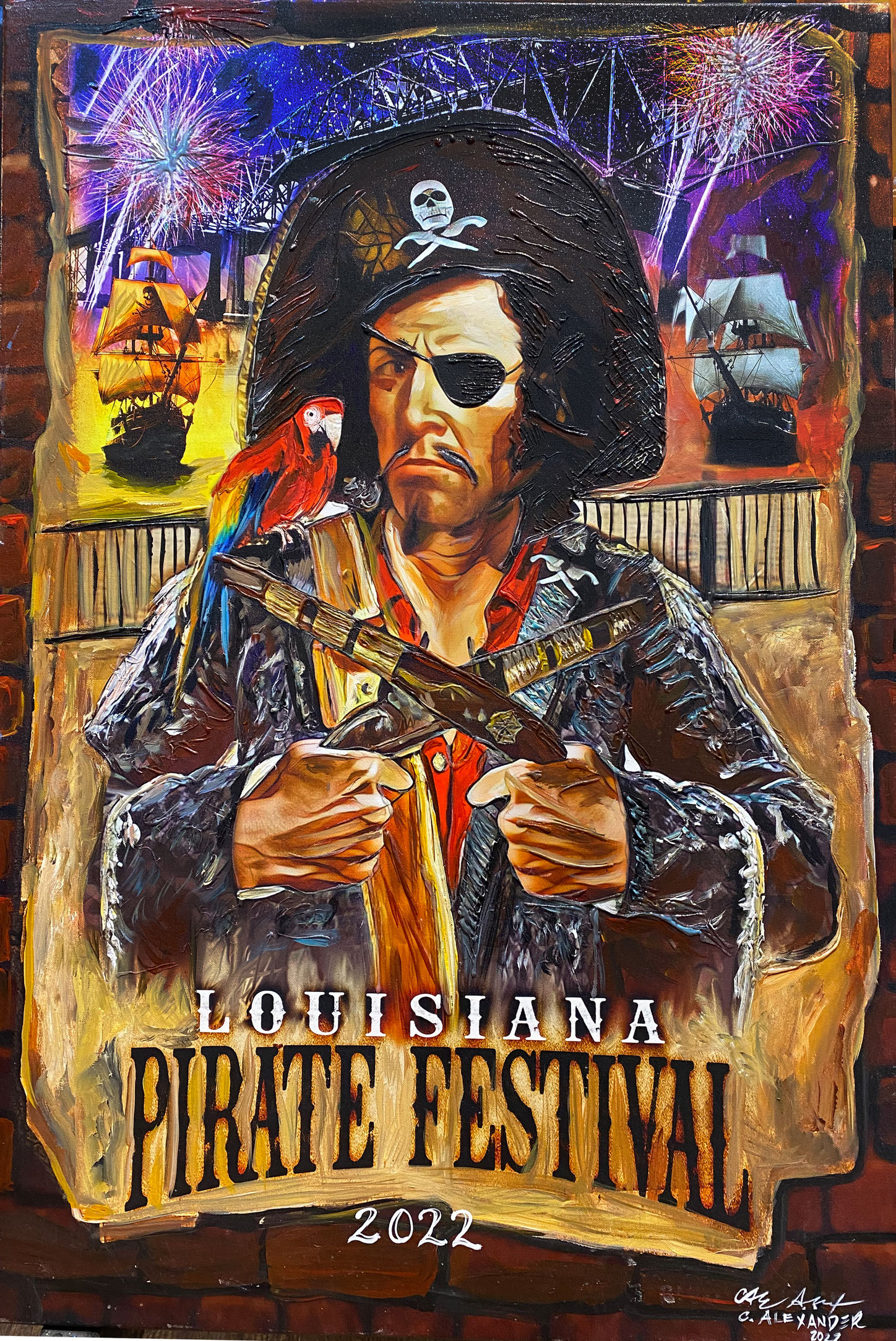 2022 Festival Poster Louisiana Pirate Festival in Lake Charles!