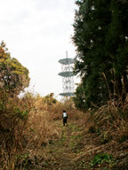 無線中継所の電波塔