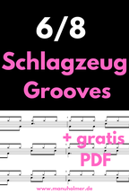 6/8 Schlagzeug Grooves lernen