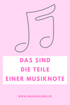 Bestandteile einer Musiknote Übersicht