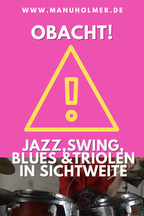 Jazz Swing und Blues am Schlagzeug spielen