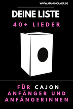 Cajon-Lieder Liste für Anfänger