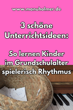 Kinder Grundschule Rhythmus Ideen Unterricht
