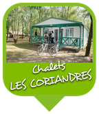 Camping Sites & Paysages  Les Saules à Cheverny - Loire Valley - Vacances au coeur du Val de Loire - Chalet Les Coriandres