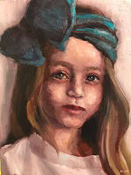 ノリコミシマの描く人物画、油絵、norico mishima’s portrait oil painting.