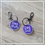 3D Druck Schlüsselanhänger Dog Mum, Dog Dad, Hundepfote und vieles mehr.