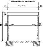 Stahlcarport Schnitt