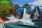 Piratenfluss Wildwasserbahn Reverchon Log Flume Wasserbahn Karussell  Achterbahn Freizeitland Freizeit Land Geiselwind Bayern Mölter Attraktion 