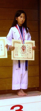 増田愛奈選手　銅メダル