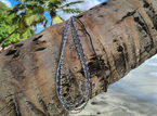 Handgefertigte Silberkette mit Lapislazuli - südsinn fairer Schmuck