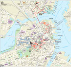 Stadtplan von Boston