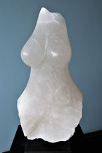 Speckstein Alabaster Skulptur Frau 