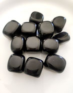 Obsidienne noire, pierres naturelles, pierre noire