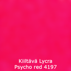 Joustava kangas kiiltävä lycra Psycho red 4197