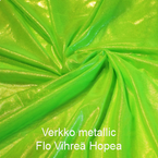 joustava kangas Metallic Verkko Flo Vihreä Hopea