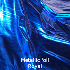 joustava kangas lycra Metallic Foil Royal 1002