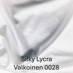 joustava kangas silkkinen lycra 0028 Valkoinen