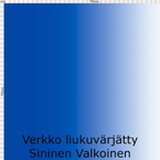 Verkko liukuvärjätty Sininen Valkoinen