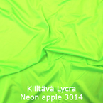 Kiiltävä lycra neon apple 3014 joustava kangas