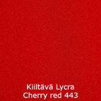 Joustava kangas kiiltävä lycra Cherry red 443