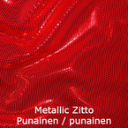 joustava kangas lycra Metallic Zitto Red Punainen 1002