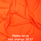 joustava kangas matta lycra hot orange 5037