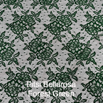 joustava kangas pitsi Bellarosa Forest Green