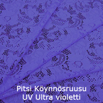 joustava kangas pitsi Köynnösruusu UV Ultra violetti