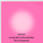 Verkko ympyrän ympyrän liukuvärjätty PA14 Sweetie