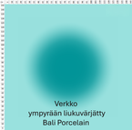 Verkko ympyrän liukuvärjätty Bali Porcelain