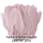 Kananhöyhennauha leather pink