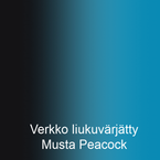 Verkko liukuvärjätty Musta Peacock