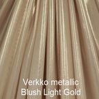 joustava kangas Metallic Verkko Blush Light Gold