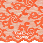 joustava kangas pitsi Lola Tangerine