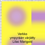 Verkko ympyrän ympyrän liukuvärjätty Lilac Marigold