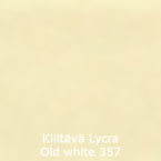 Joustava kangas kiiltävä lycra Old white 357