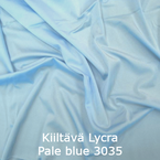 Joustava kangas kiiltävä lycra Pale blue 3035