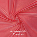 joustava kangas Metallic Verkko Punainen