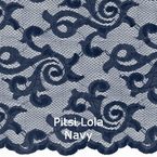 joustava kangas pitsi Lola Navy