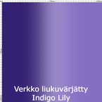 Verkko liukuvärjätty Indigo Lily