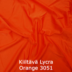 Kiiltävä lycra oranssi 3051 joustava kangas