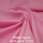 Joustava kangas matta lycra Soft pink 3259
