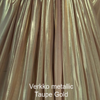 joustava kangas Metallic Verkko Taupe Gold