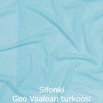 Sifonki Georgette Vaalean turkoosi Pale turquoise