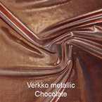 joustava kangas Metallic Verkko Chocolate