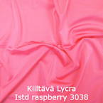 Joustava kangas kiiltävä lycra Istd raspberry 3038